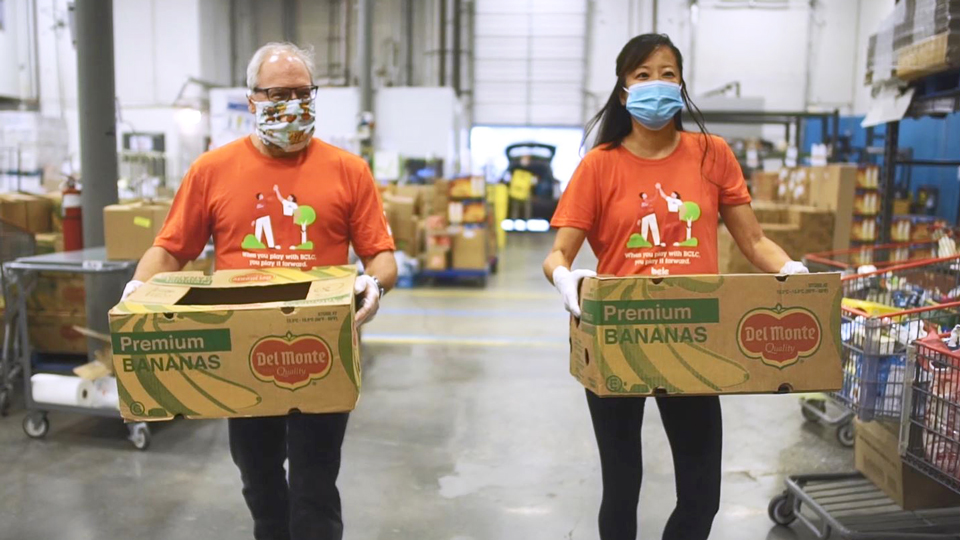 BCLC staff volunteering at Greater Vancouver Food Bank 